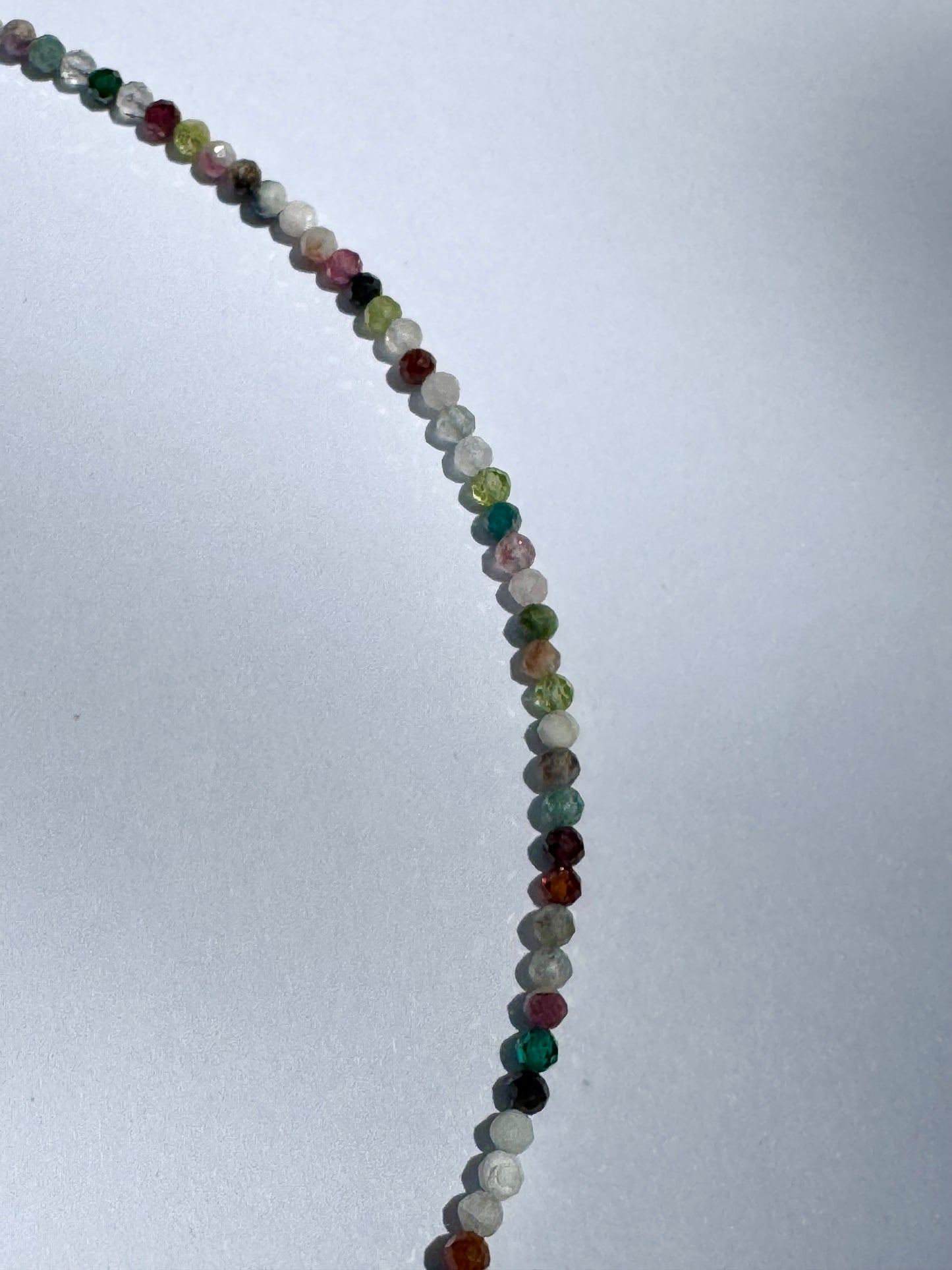 Dainty Gemstone and Gold-Filled Heart Charm Choker Necklace
