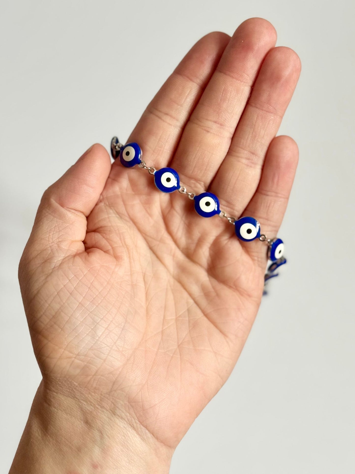 Enamel Evil Eye Stainless Steel Choker Necklace