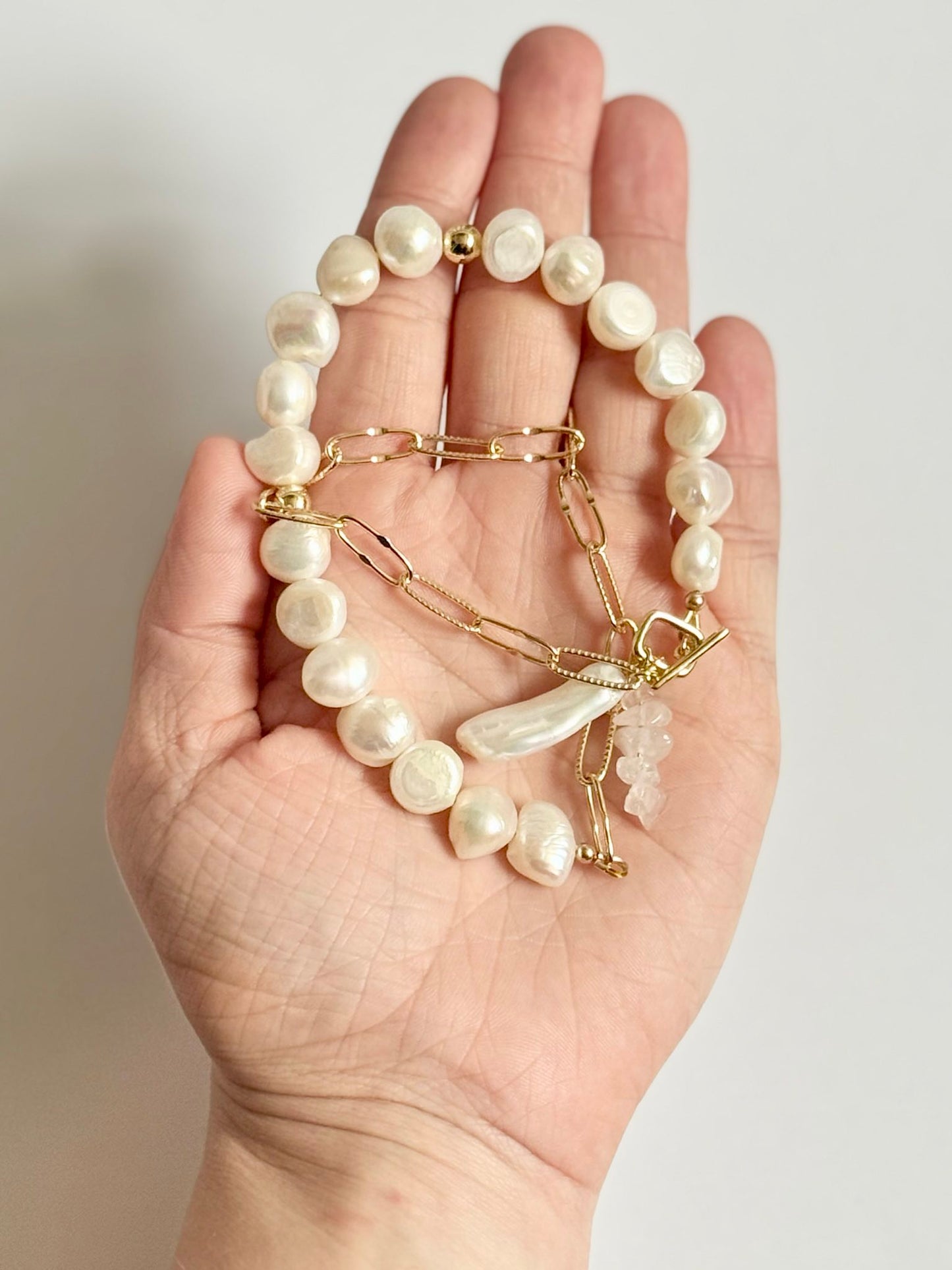 Gold-Filled Freshwater Pearl Necklace