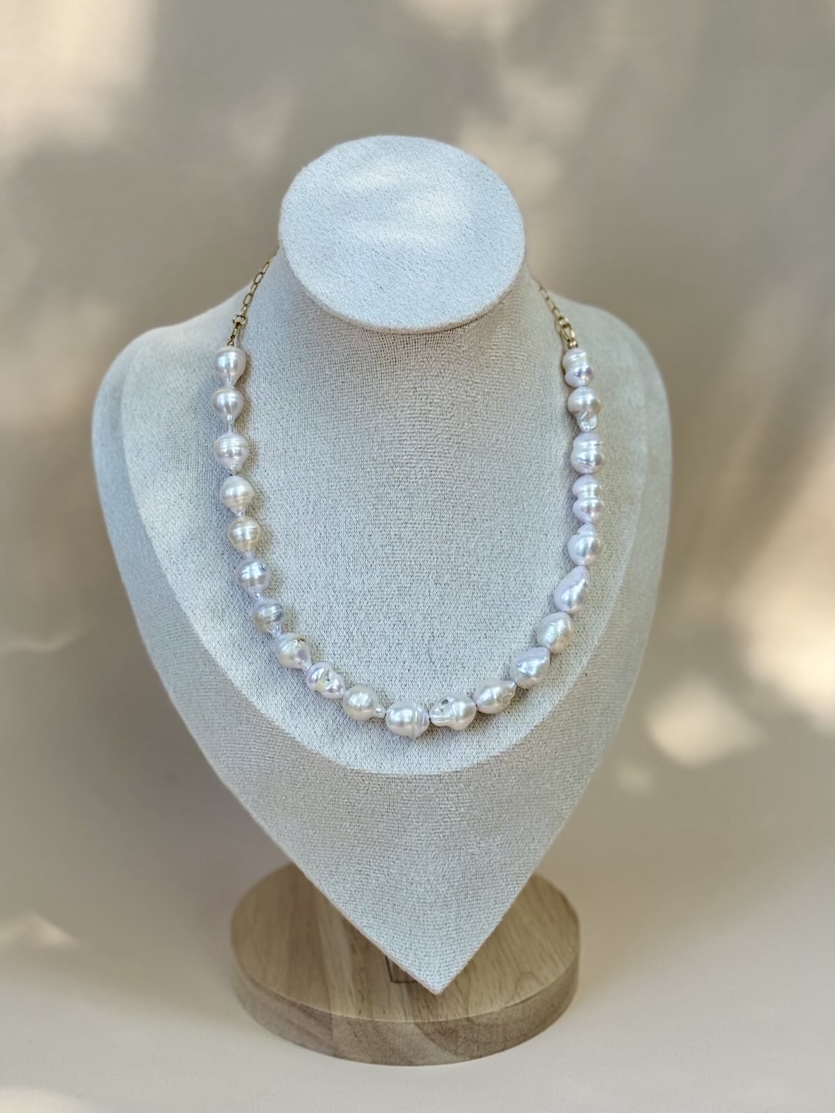 Baroque Freshwater Pearl Gold-Filled Necklace