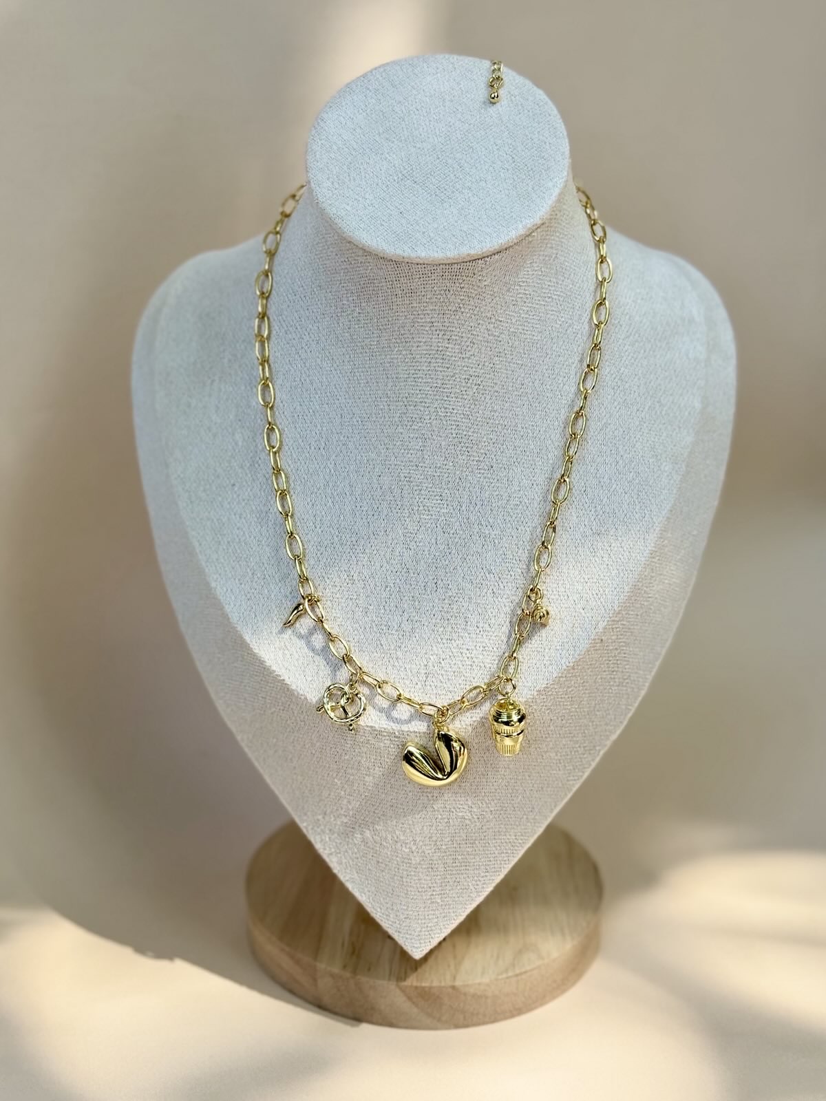 Foodie Charm Necklace | One-of-a-kind Gold-Filled Charms & Chain