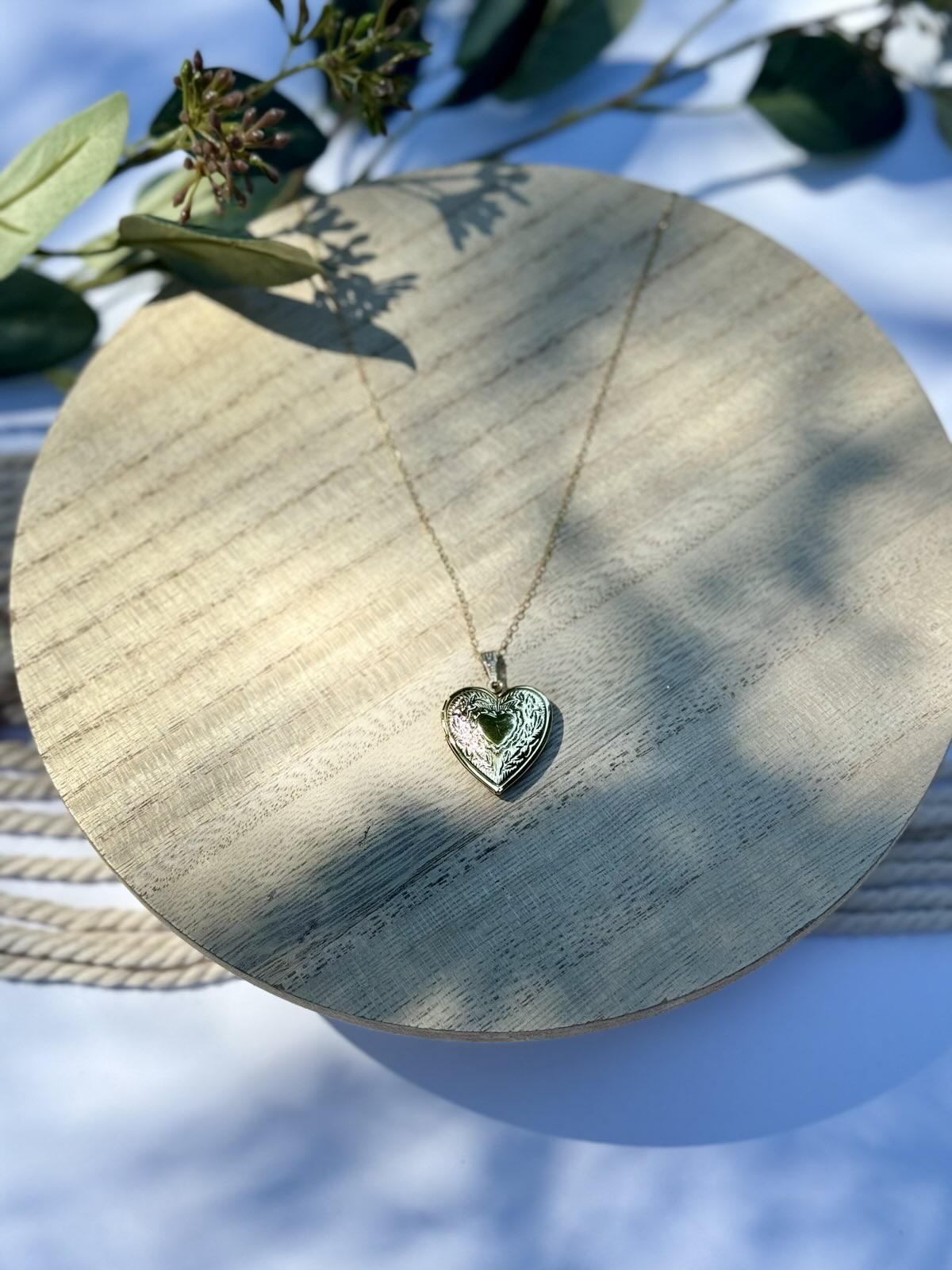 Heart Locket Gold-Filled Charm Necklace