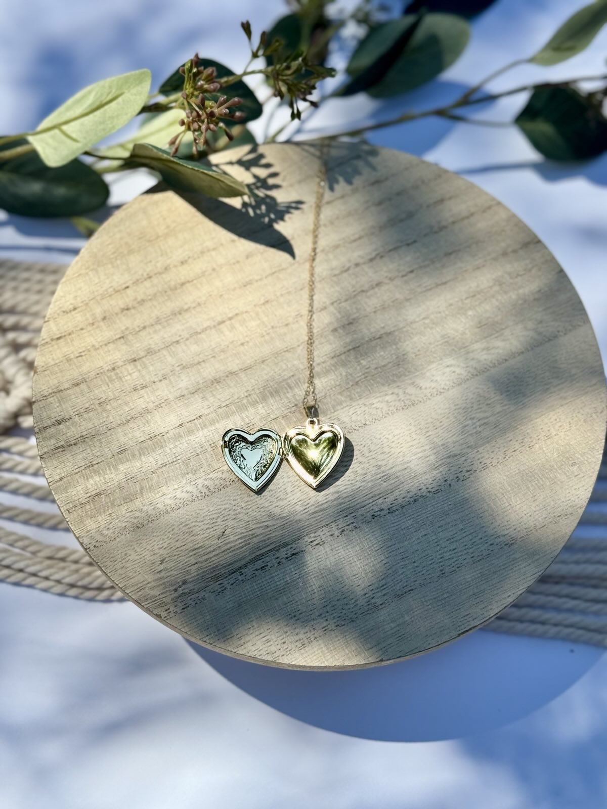 Heart Locket Gold-Filled Charm Necklace