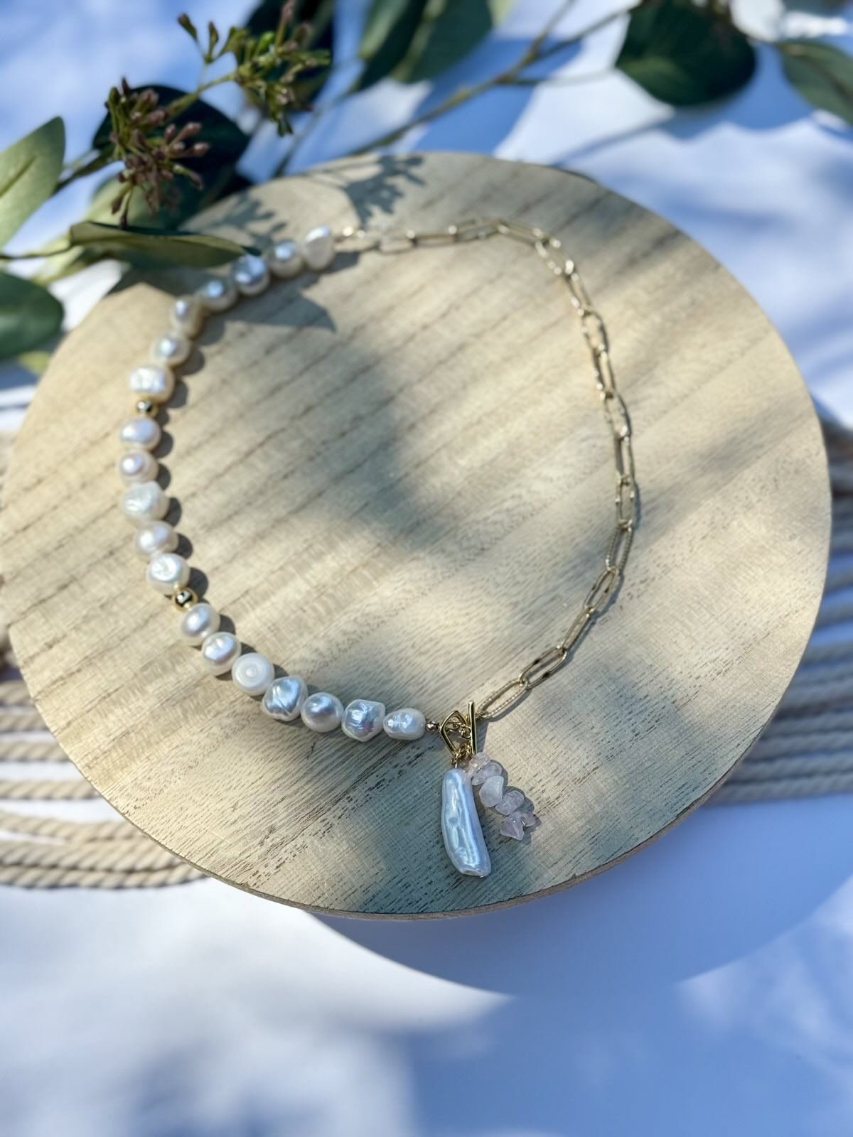 Gold-Filled Freshwater Pearl Necklace
