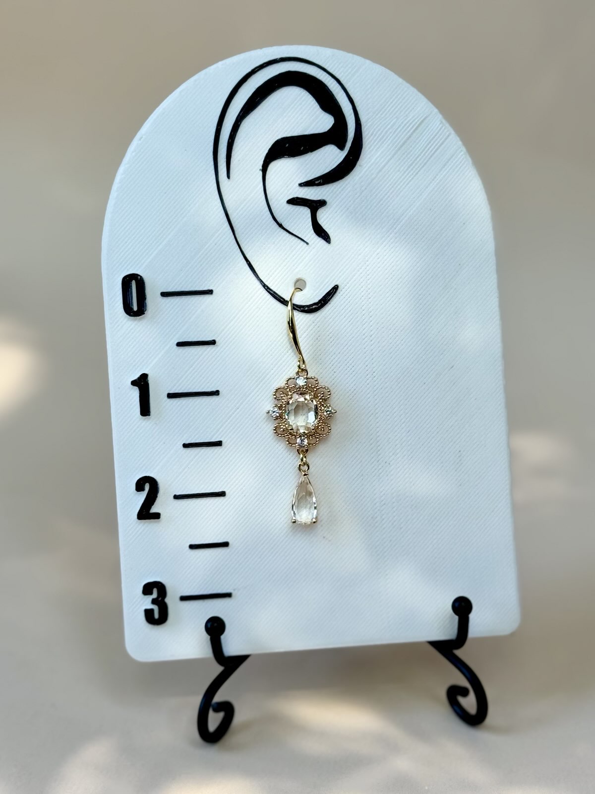 Sparkly Baroque Dangling Earrings