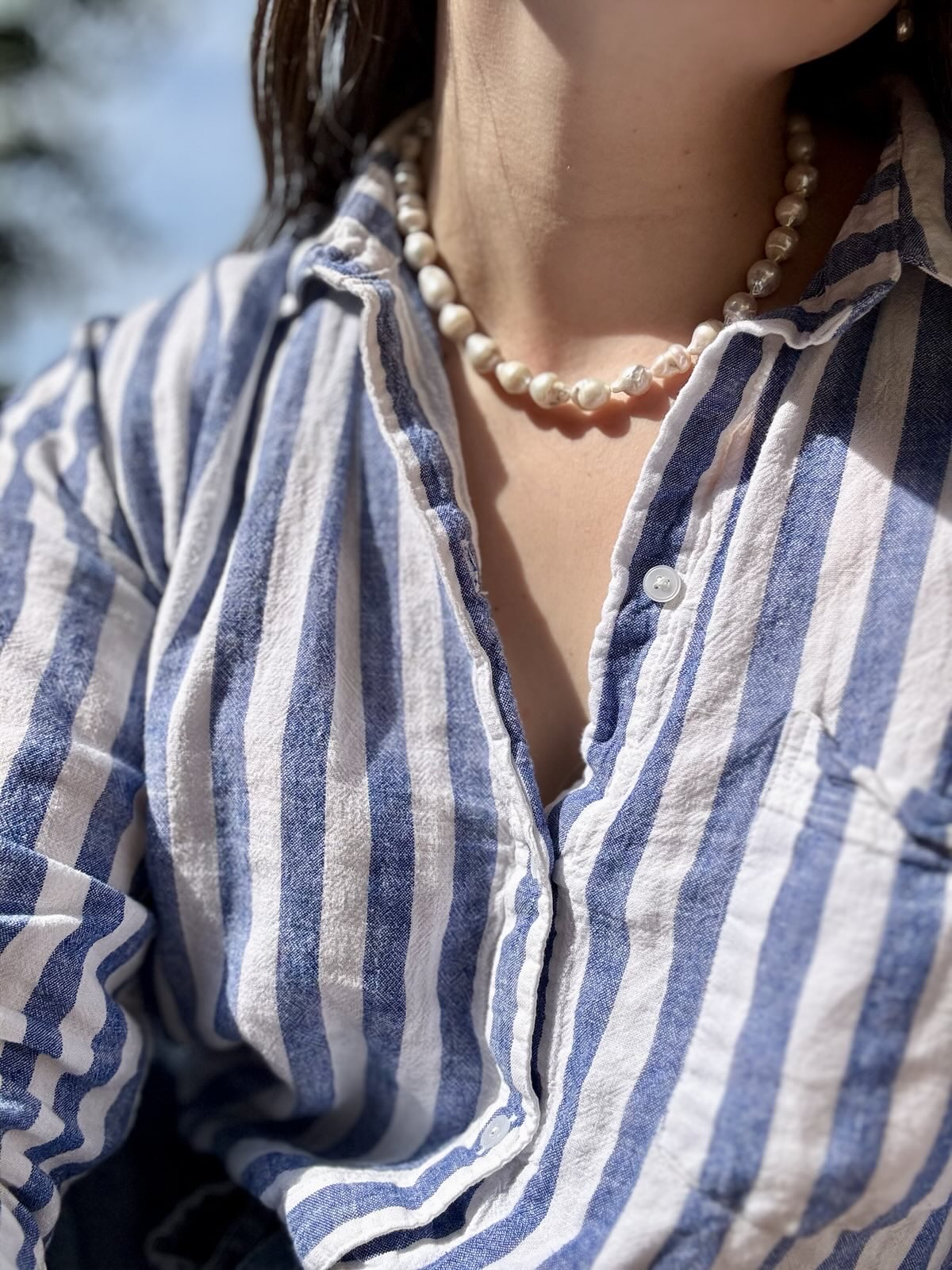 Baroque Freshwater Pearl Gold-Filled Necklace