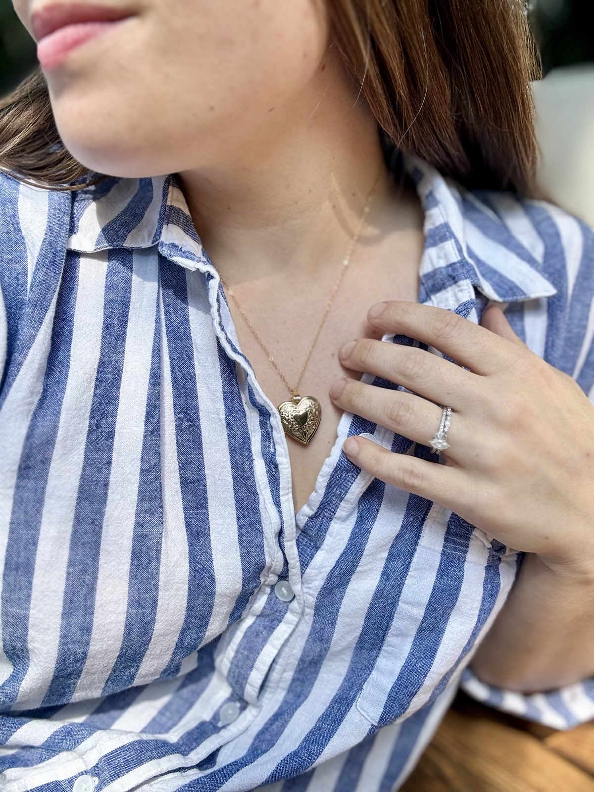 Heart Locket Gold-Filled Charm Necklace