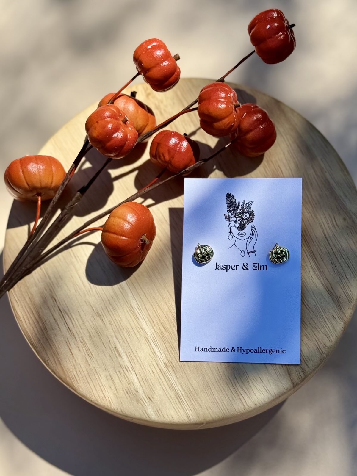 Jack-O-Lantern Stud Earrings