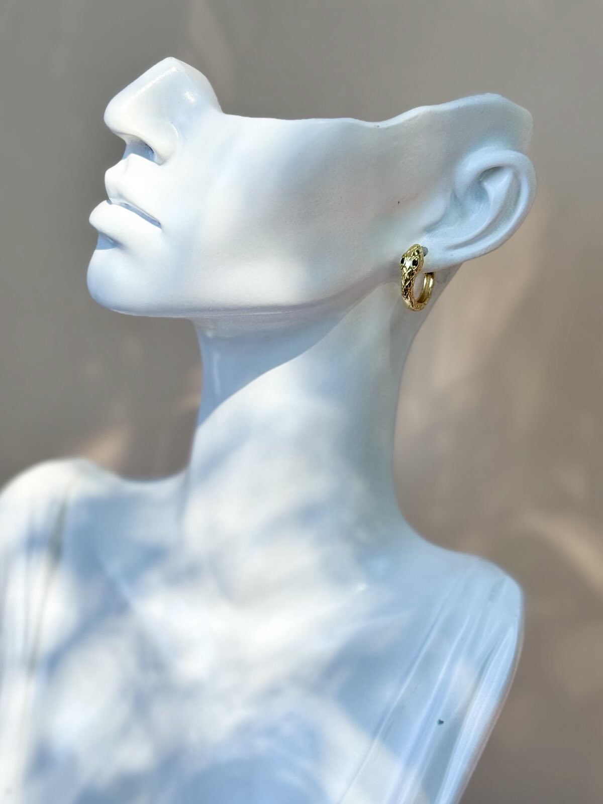 Snake Infinity Hoop Earrings