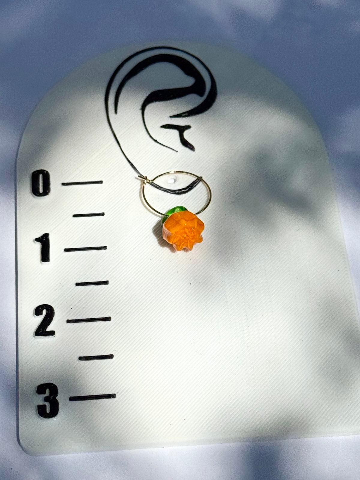 Pumpkin Gold-Filled Hoops