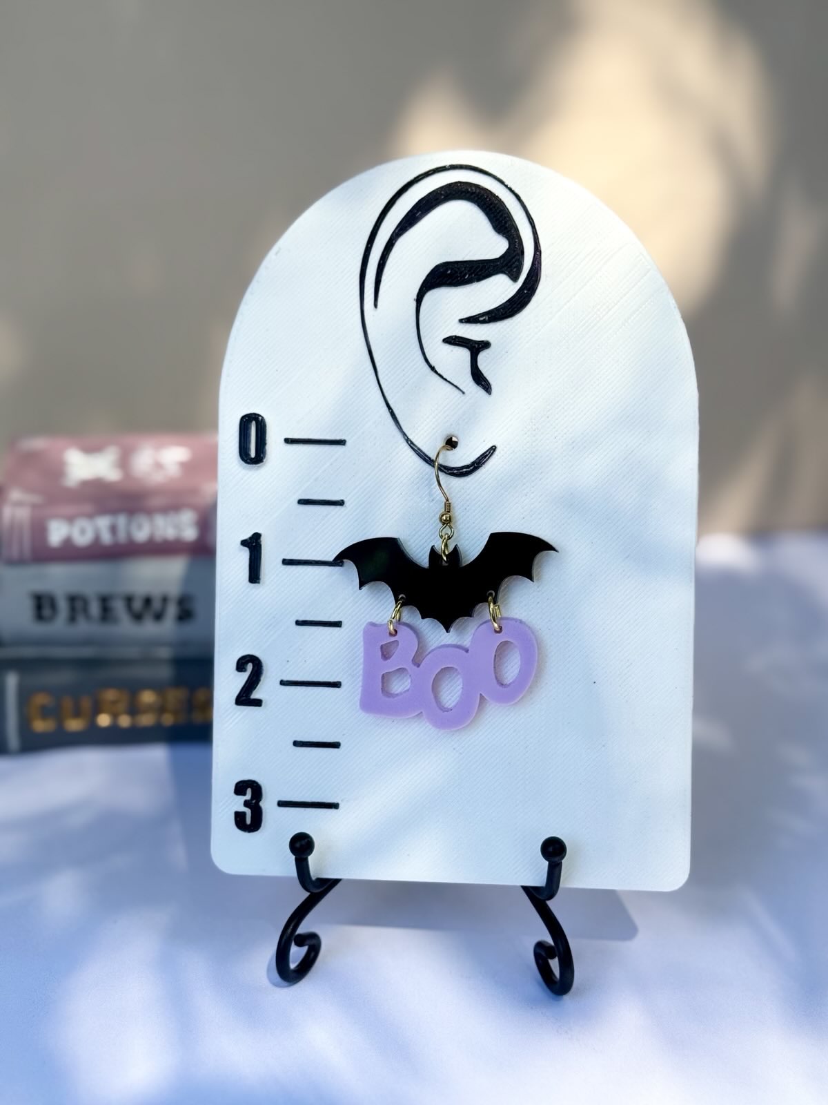 "Boo" Bat Earrings