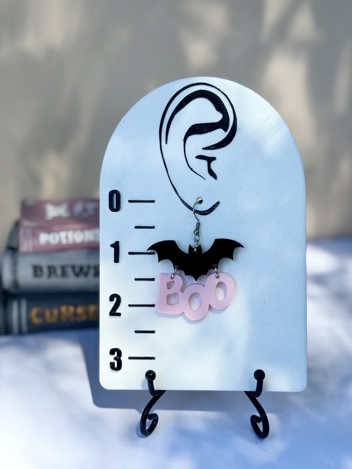 "Boo" Bat Earrings