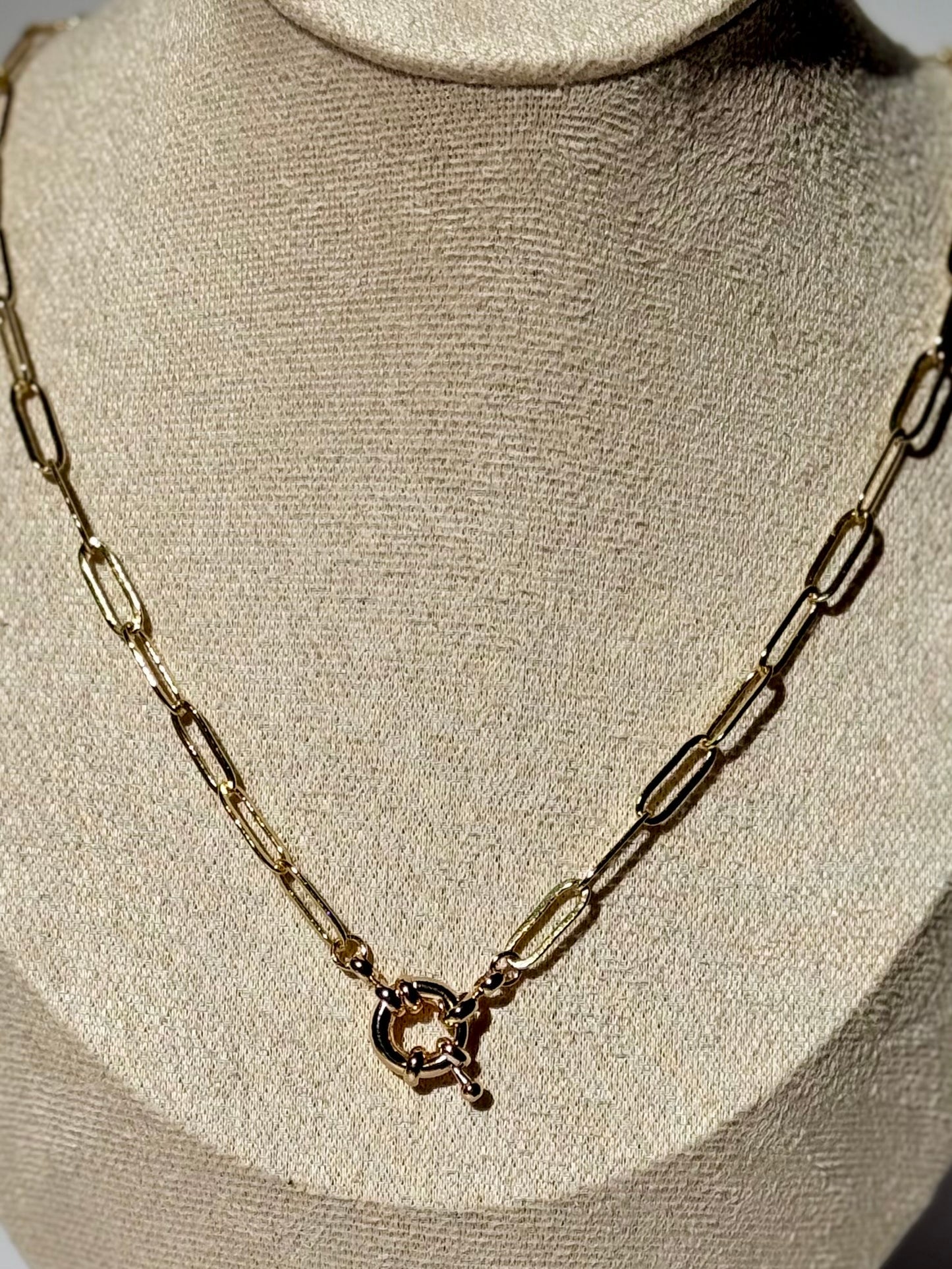 Paperclip Chain Gold-Filled Necklace