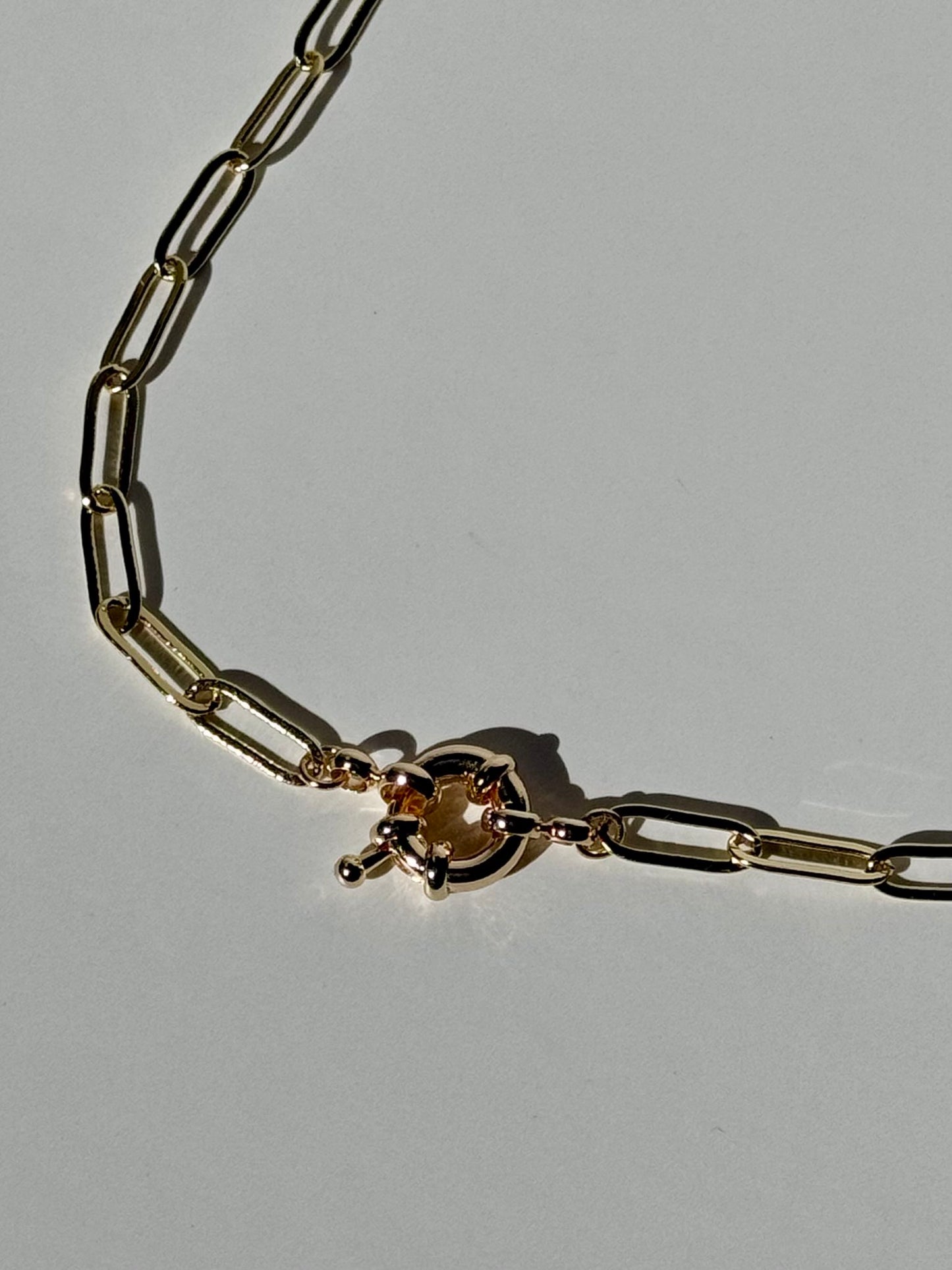 Paperclip Chain Gold-Filled Necklace