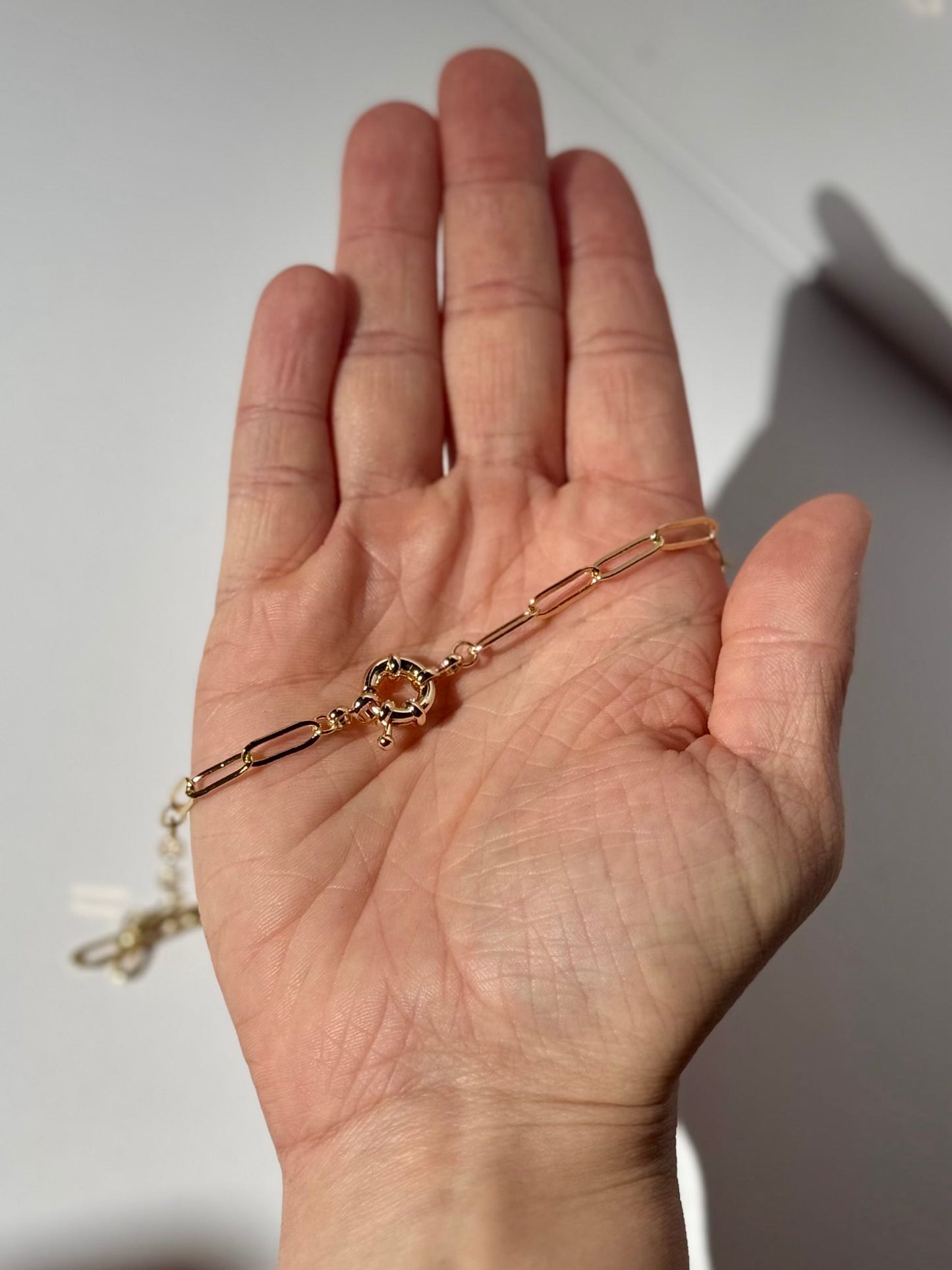 Paperclip Chain Gold-Filled Necklace