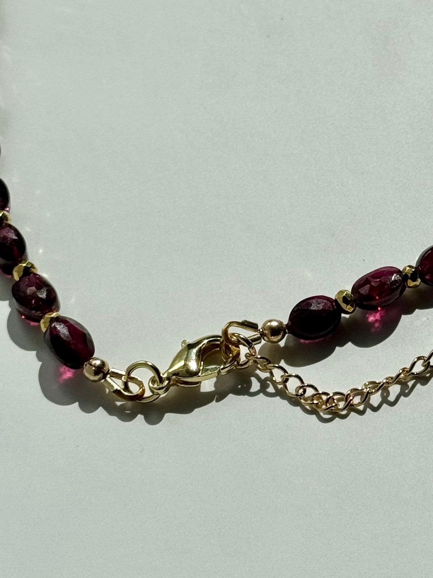 Holiday Festive Garnet Necklace
