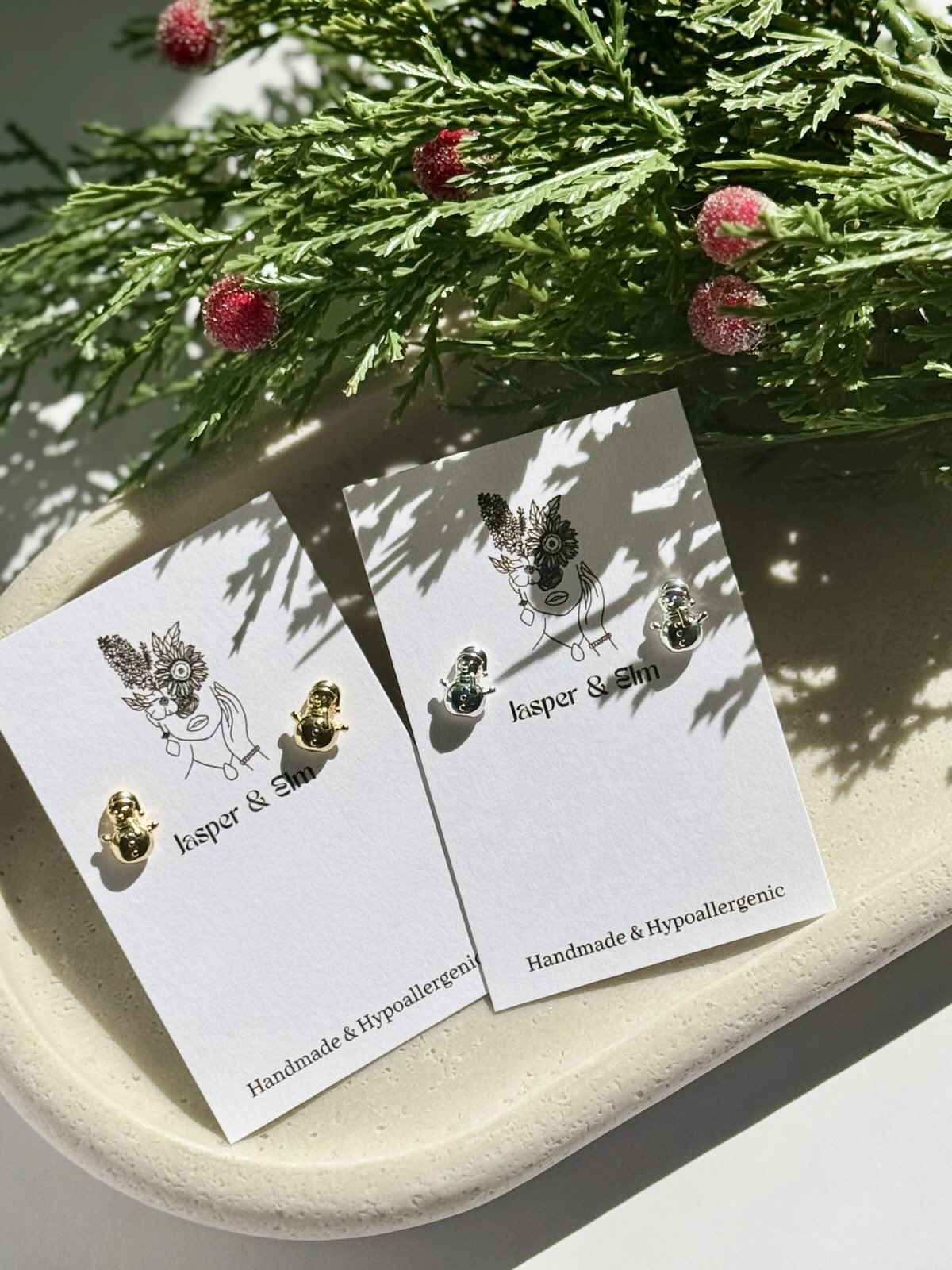 Snowman Stud Earrings