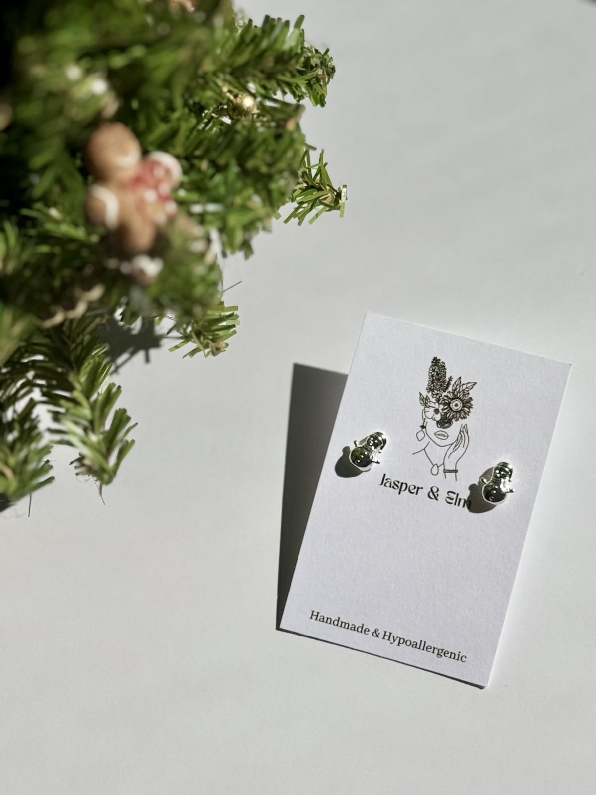 Snowman Stud Earrings