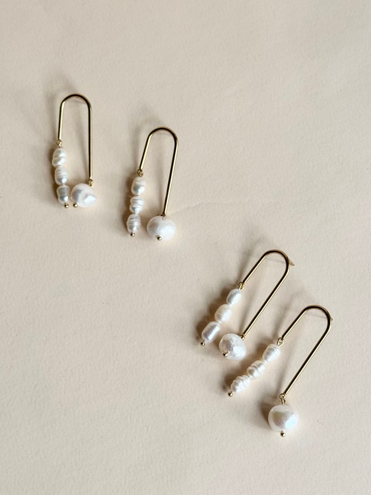 Freshwater Pearl U-Shaped Statement Drops