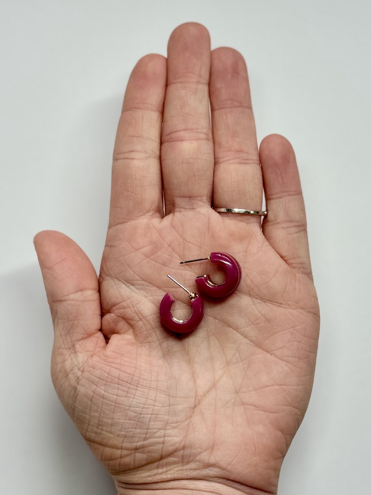 Chunky Acrylic Hoops