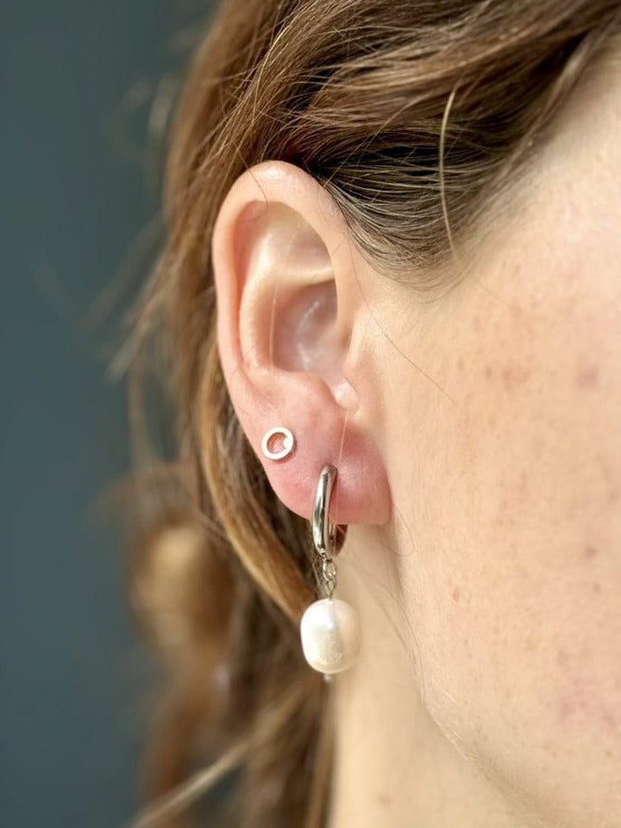 Freshwater Pearl Huggie Hoops