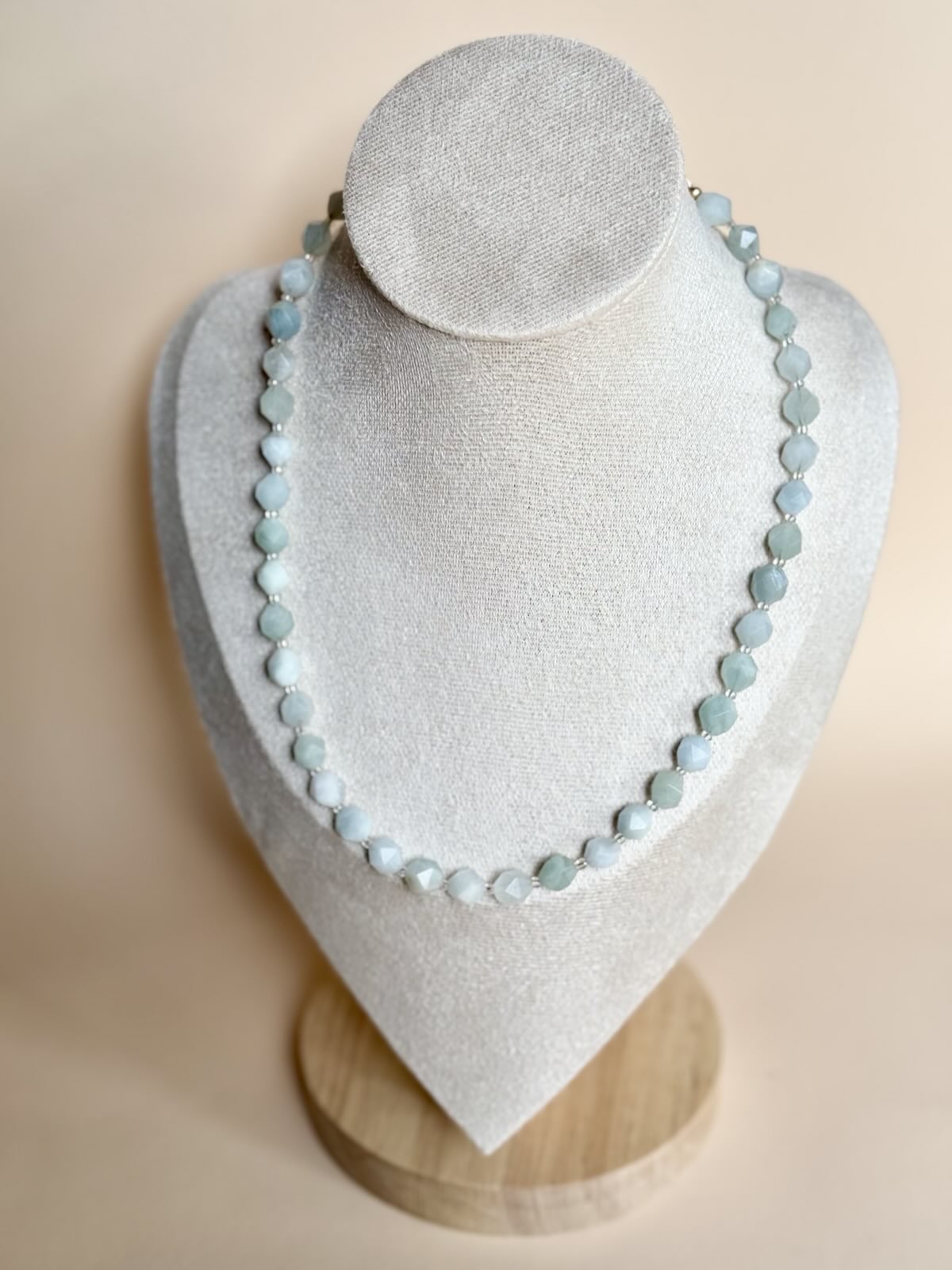 Aquamarine Gemstone Gold-Filled Choker Necklace