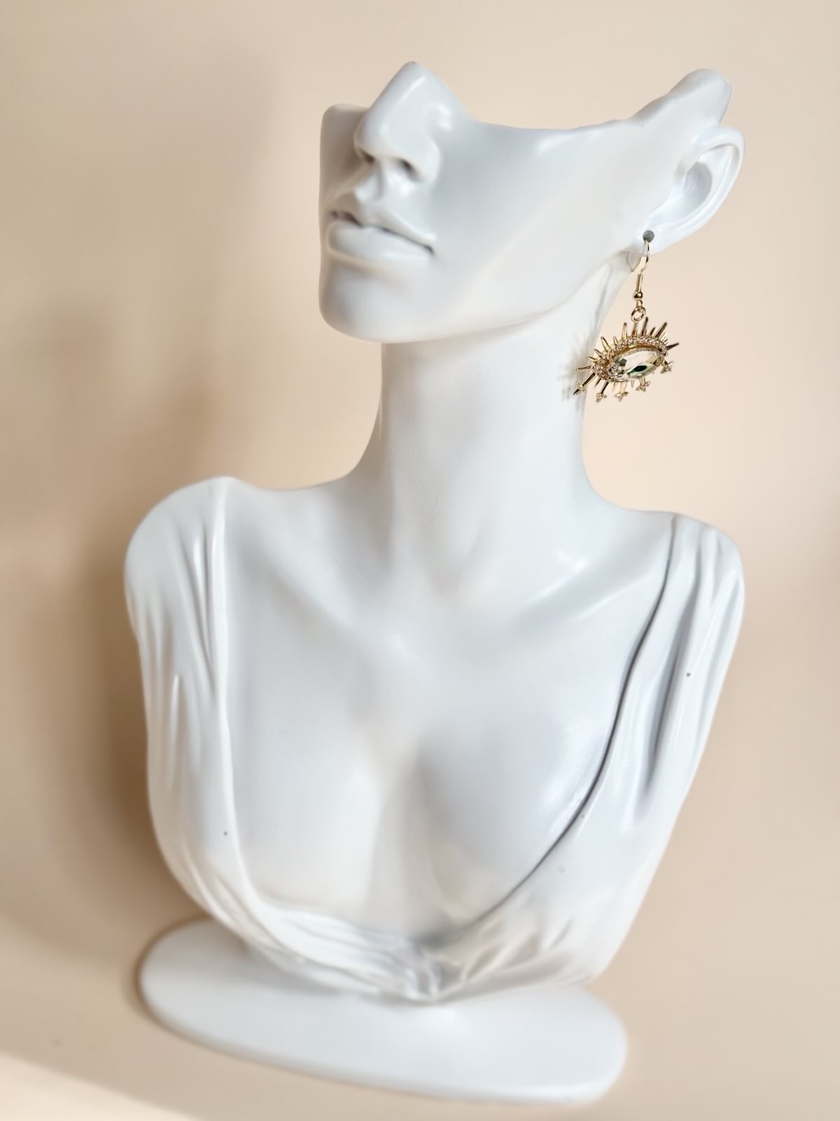 Evil Eye-Inspired Glass Earrings