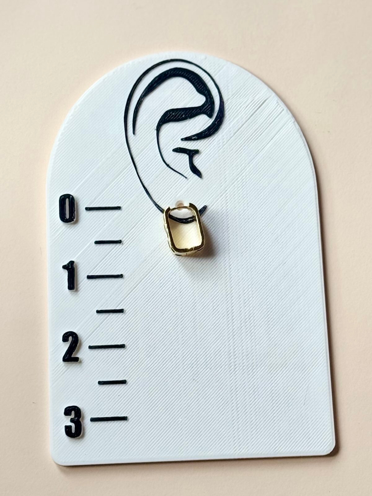 Black & White Checkered Enamel 18k Gold Filled Hoops