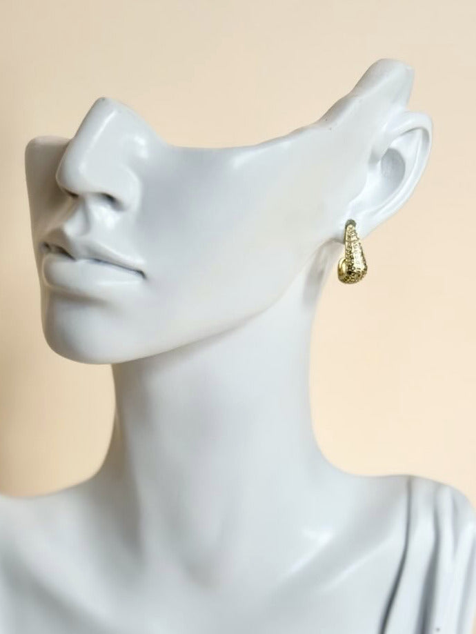 Dainty 18K Gold-Filled Sparkly Hoops