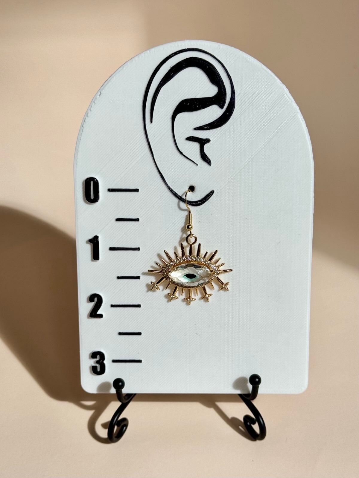 Evil Eye-Inspired Glass Earrings