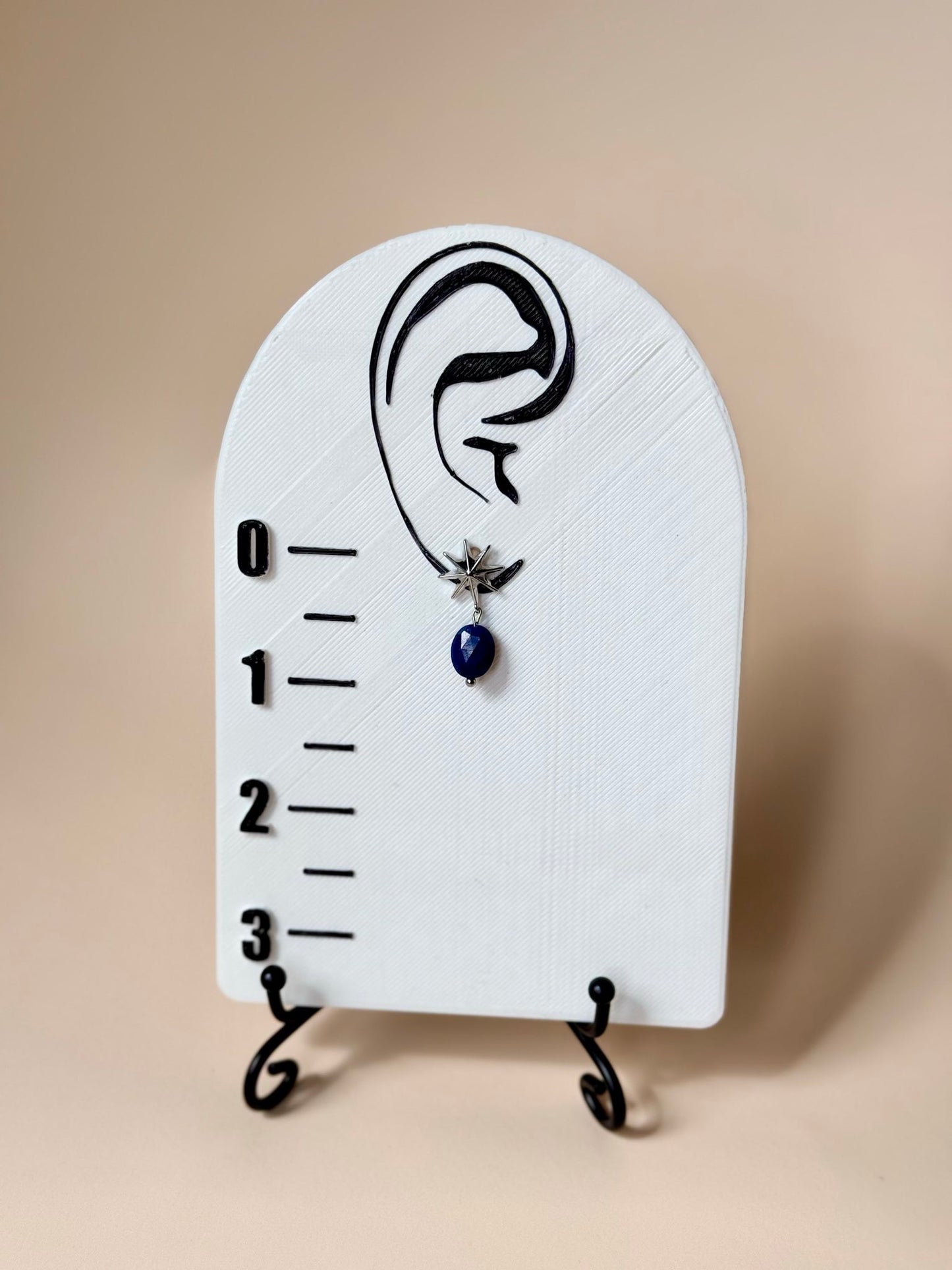 Lapis Star Earrings