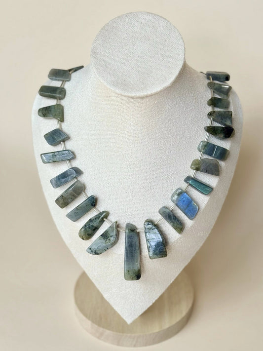 Labradorite Statement Collar Necklace