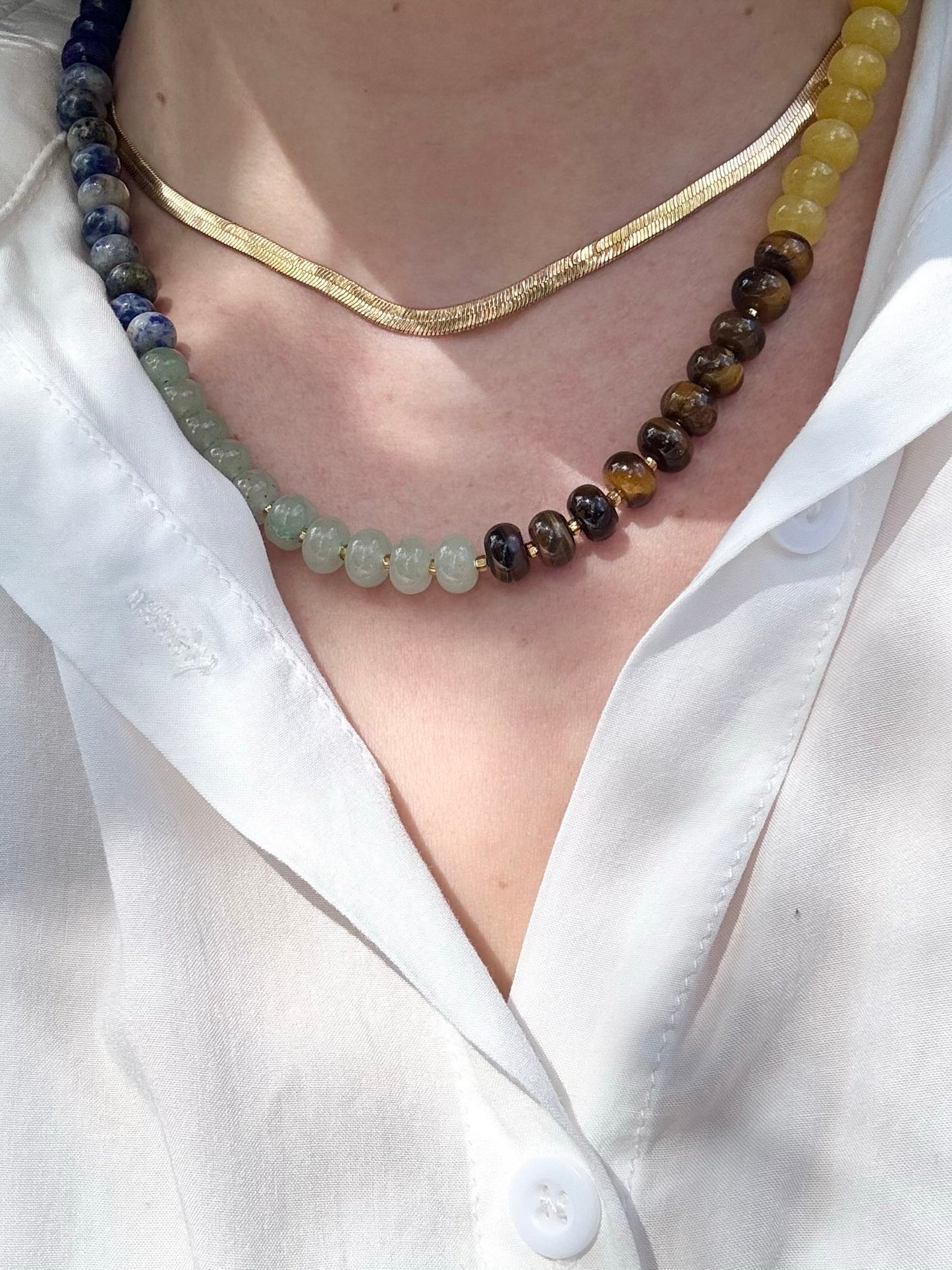 Forbidden Candy | Chakra Gemstone Gold-Filled Necklace