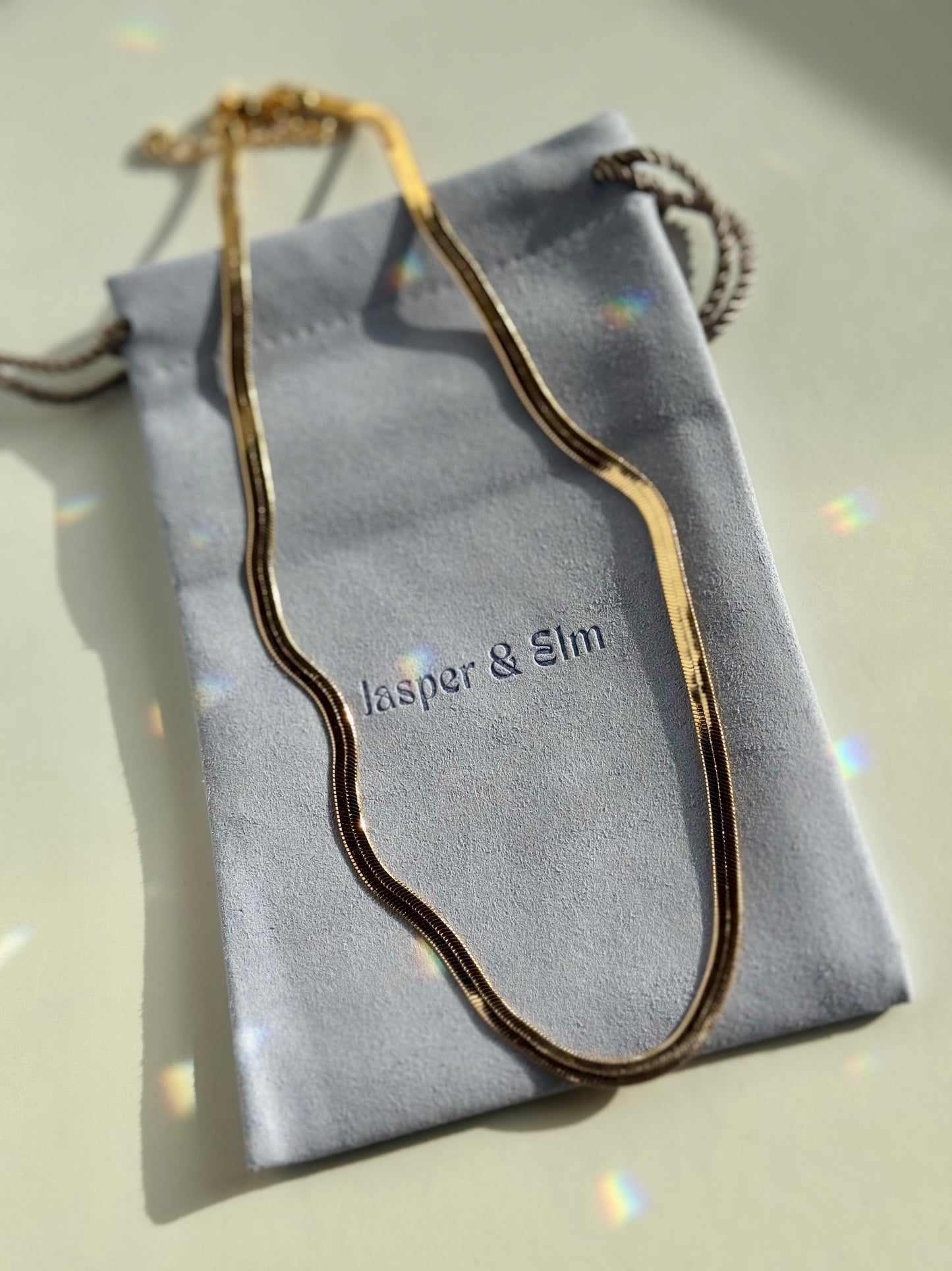 Herringbone Gold-Filled Necklace