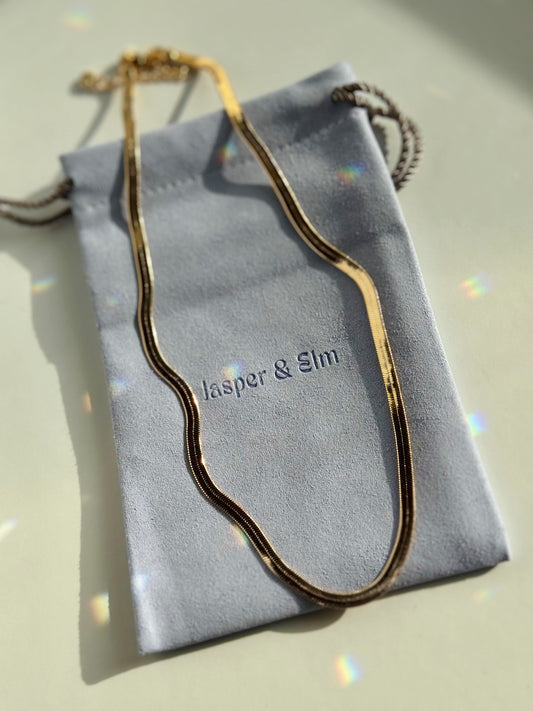 Herringbone Gold-Filled Necklace