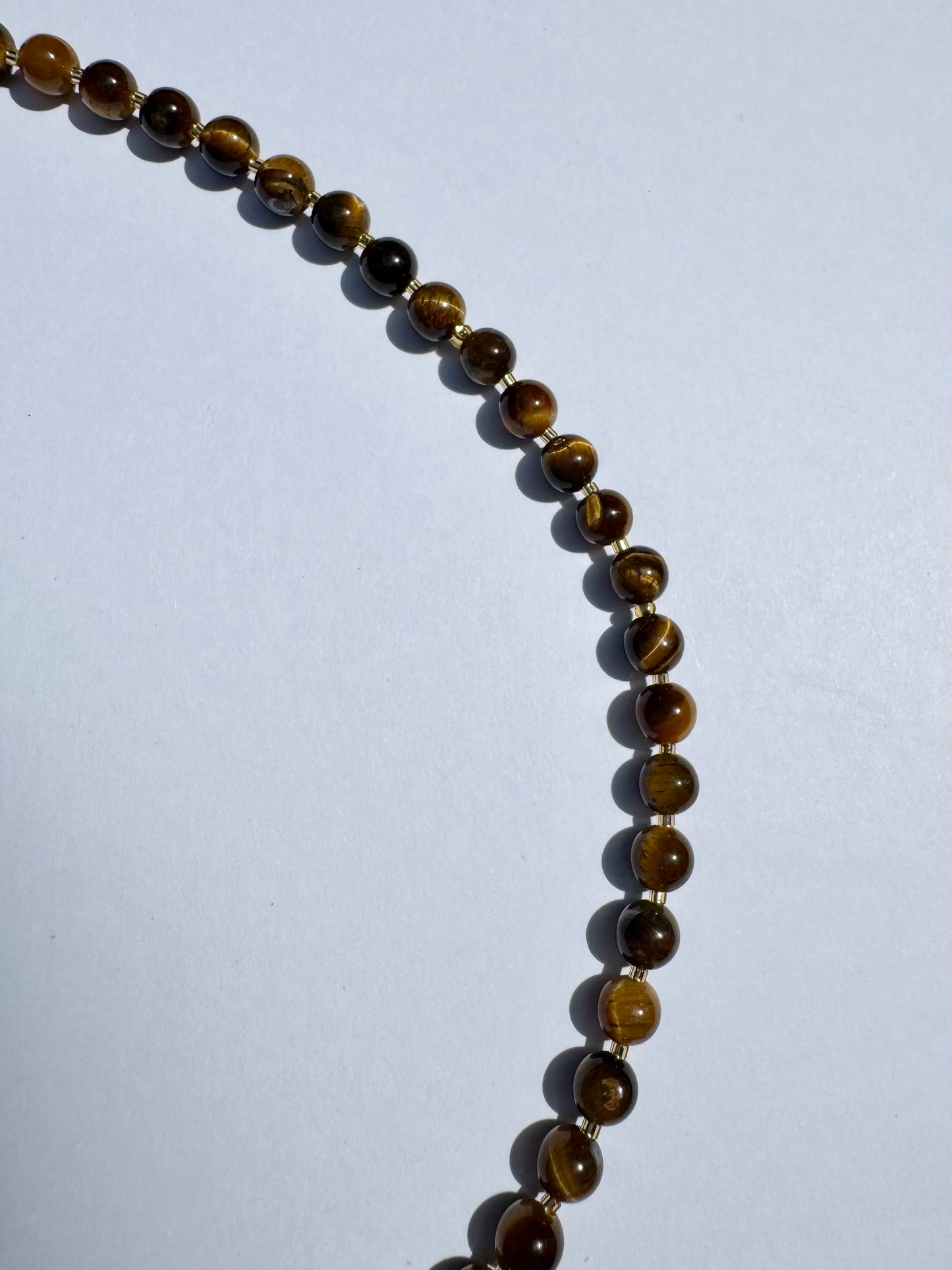 Tigers Eye Moon Charm Necklace