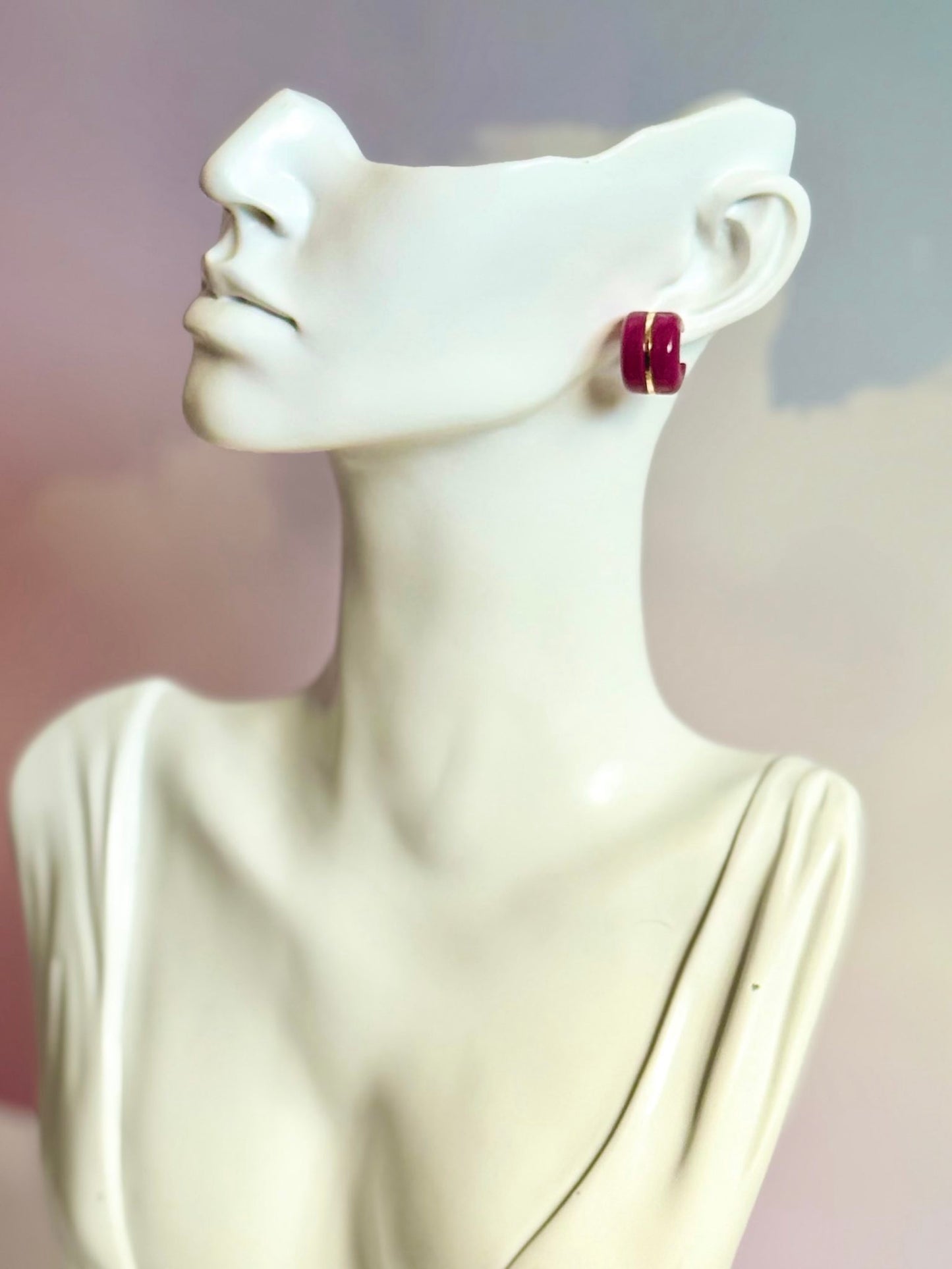 Chunky Acrylic Hoops