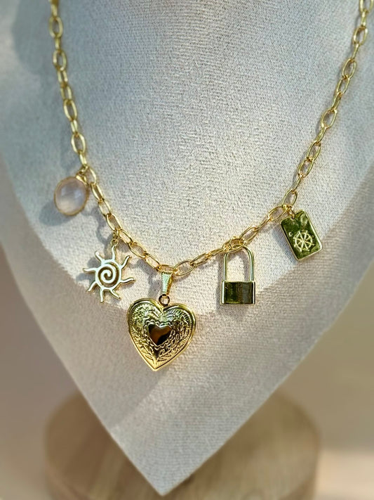Summer Love Charms | One-of-a-kind Gold-Filled Charm Necklace