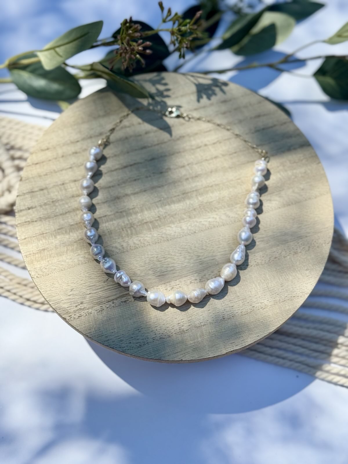 Baroque Freshwater Pearl Gold-Filled Necklace