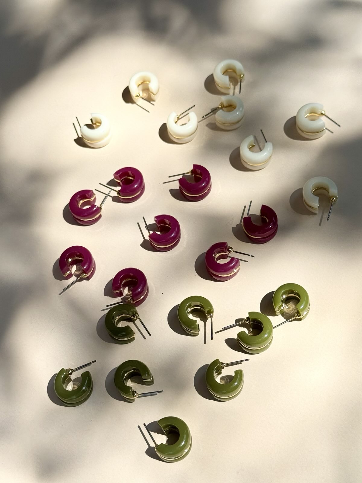 Chunky Acrylic Hoops