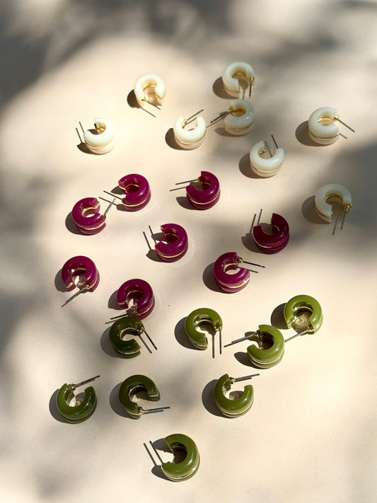 Chunky Acrylic Hoops