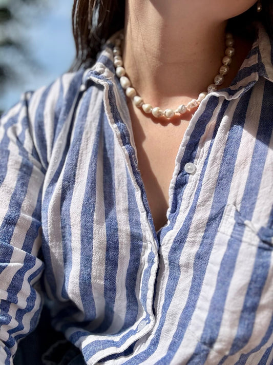 Baroque Freshwater Pearl Gold-Filled Necklace