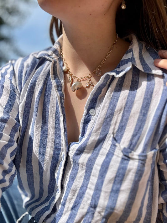 Mermaid Charms | One-of-a-kind Gold-Filled Charm Necklace