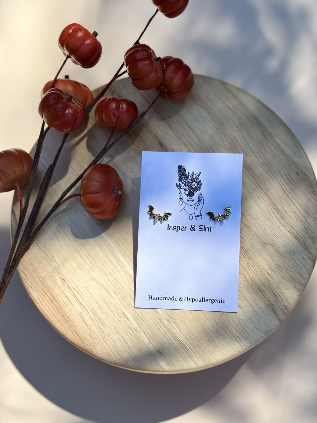 Bat Stud Earrings