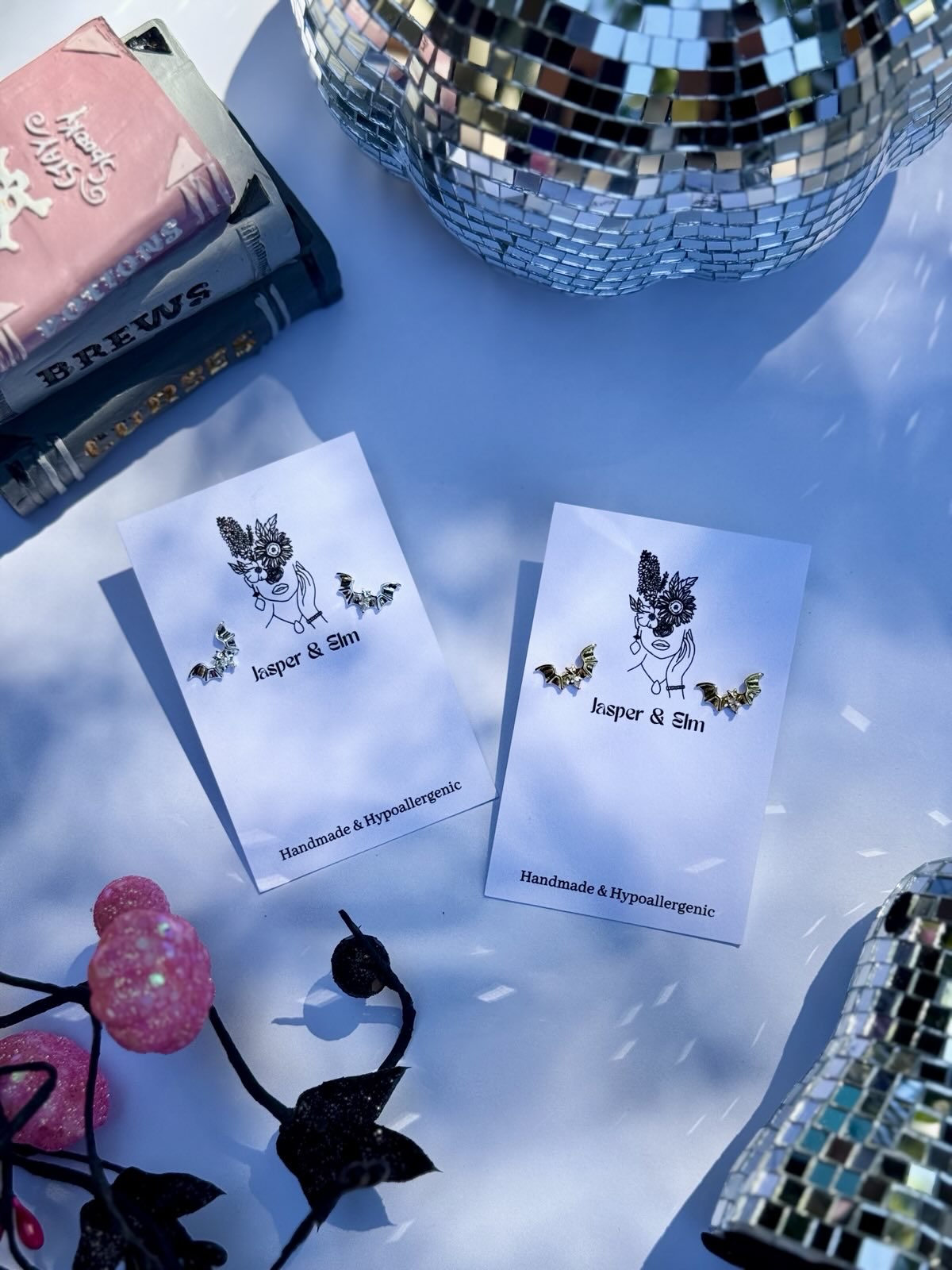 Bat Stud Earrings