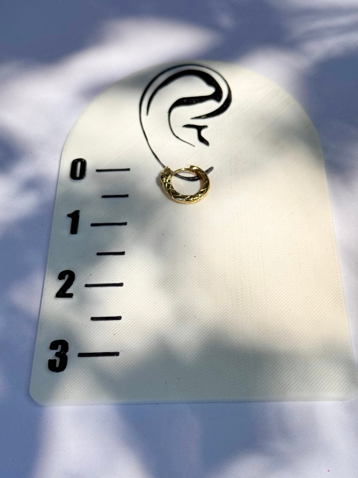 Snake Infinity Hoop Earrings