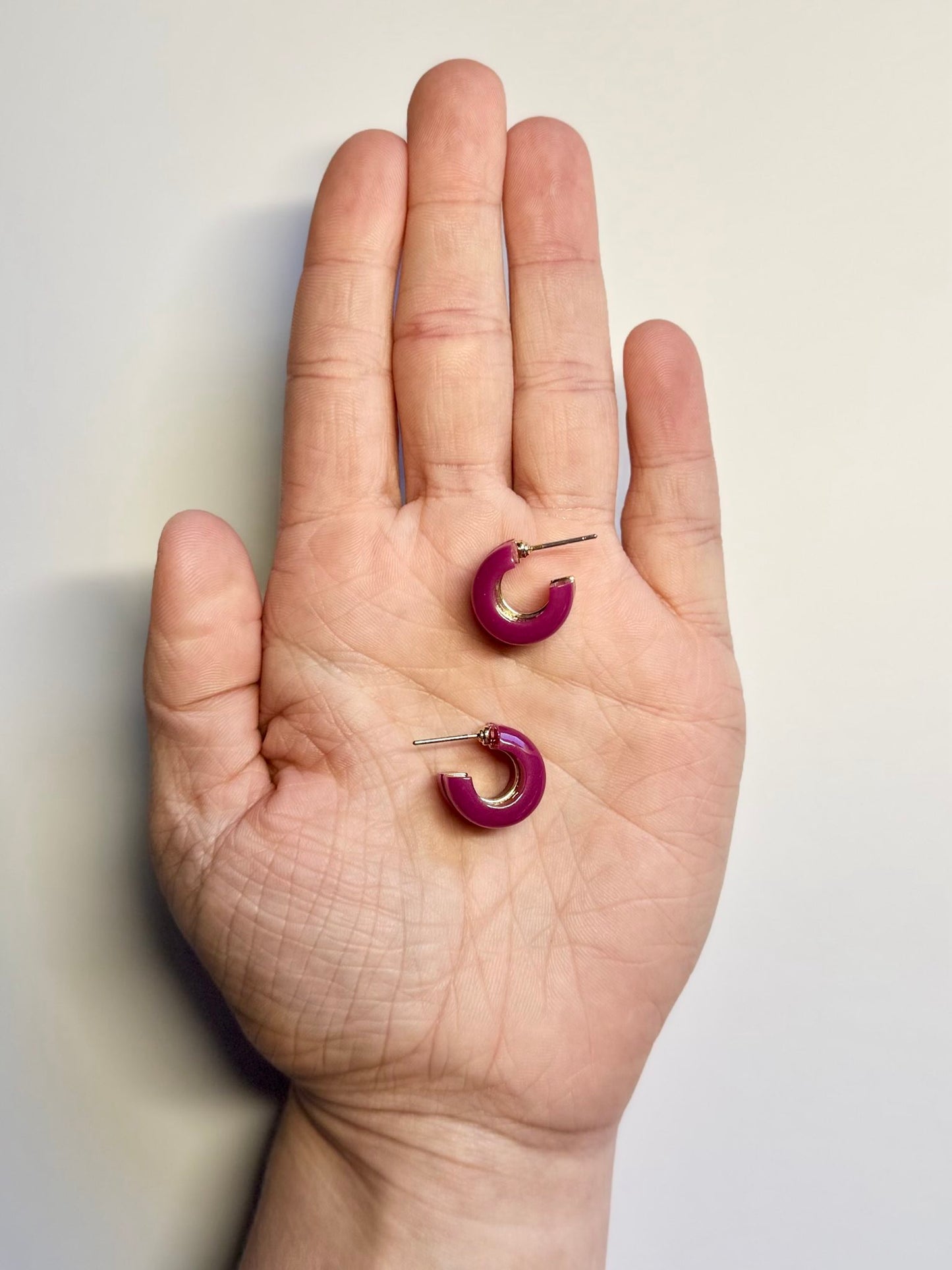 Chunky Acrylic Hoops