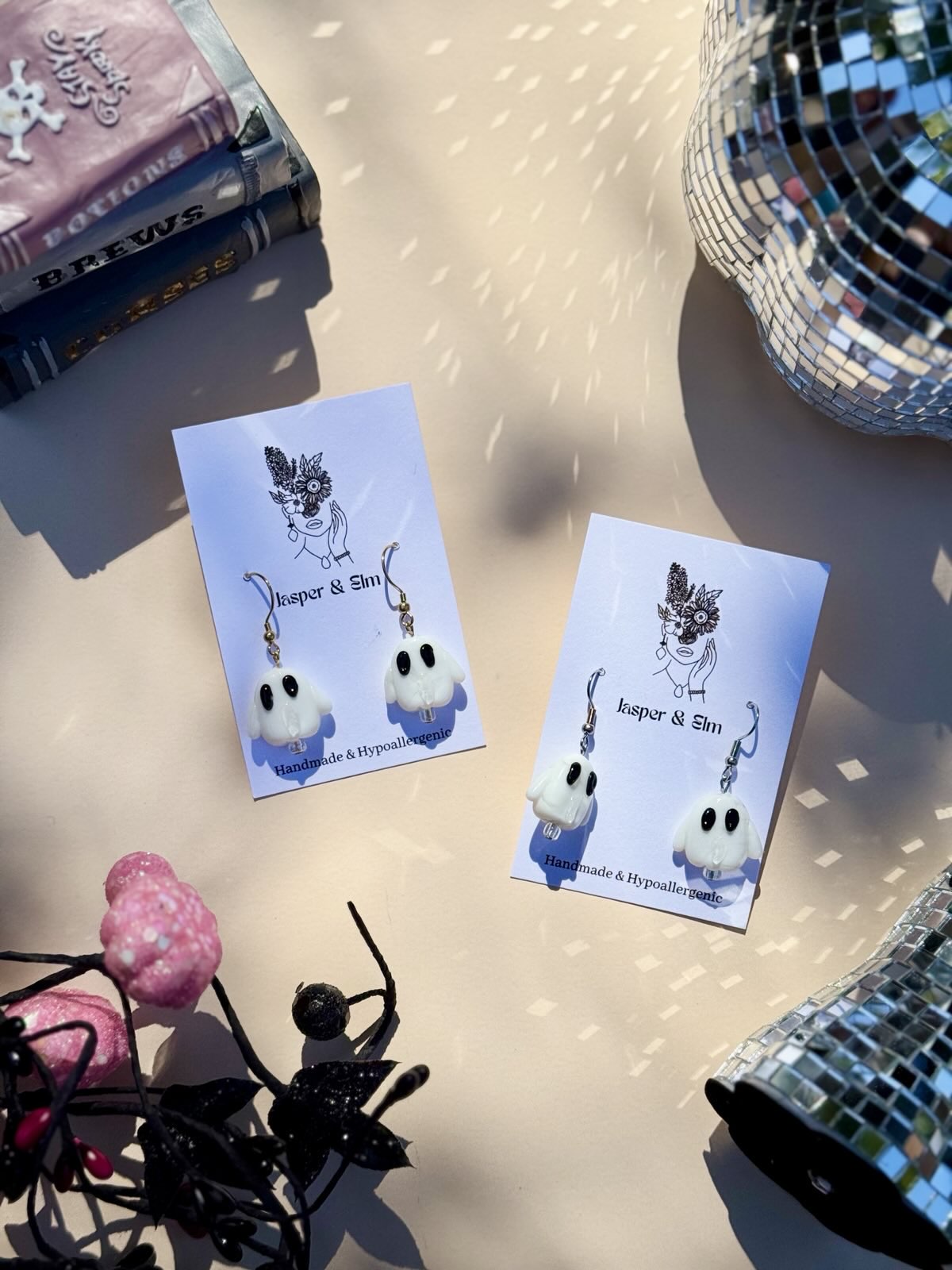 Ghost Beaded Earrings