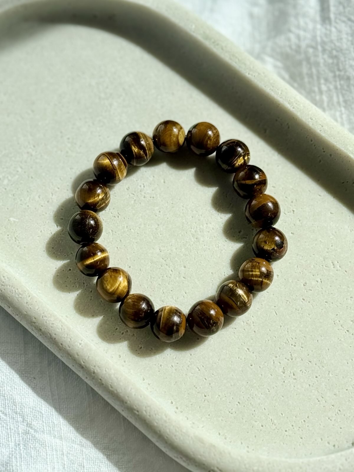 "I Am Powerful" Intention Bracelet | Tiger's Eye Bracelet