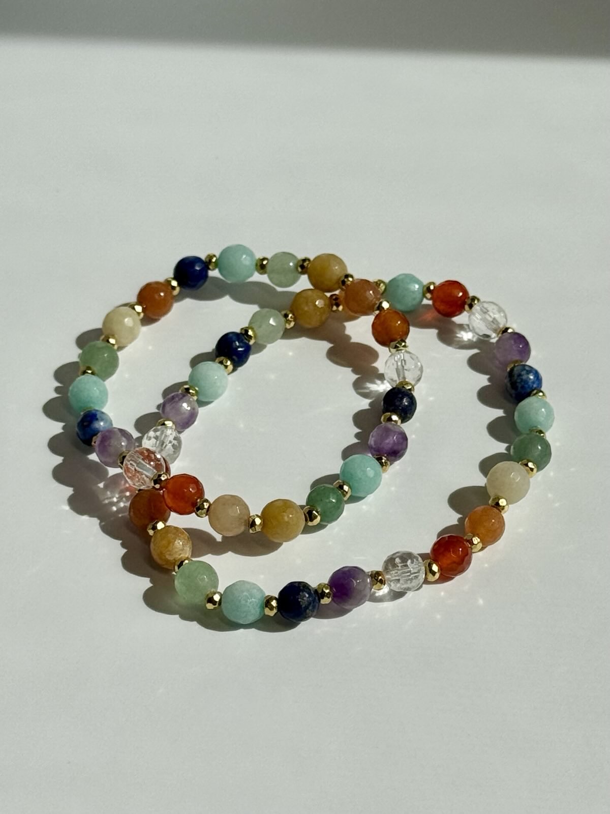 "I Am Strong" Intention Bracelet | Mixed Gemstone Bracelet